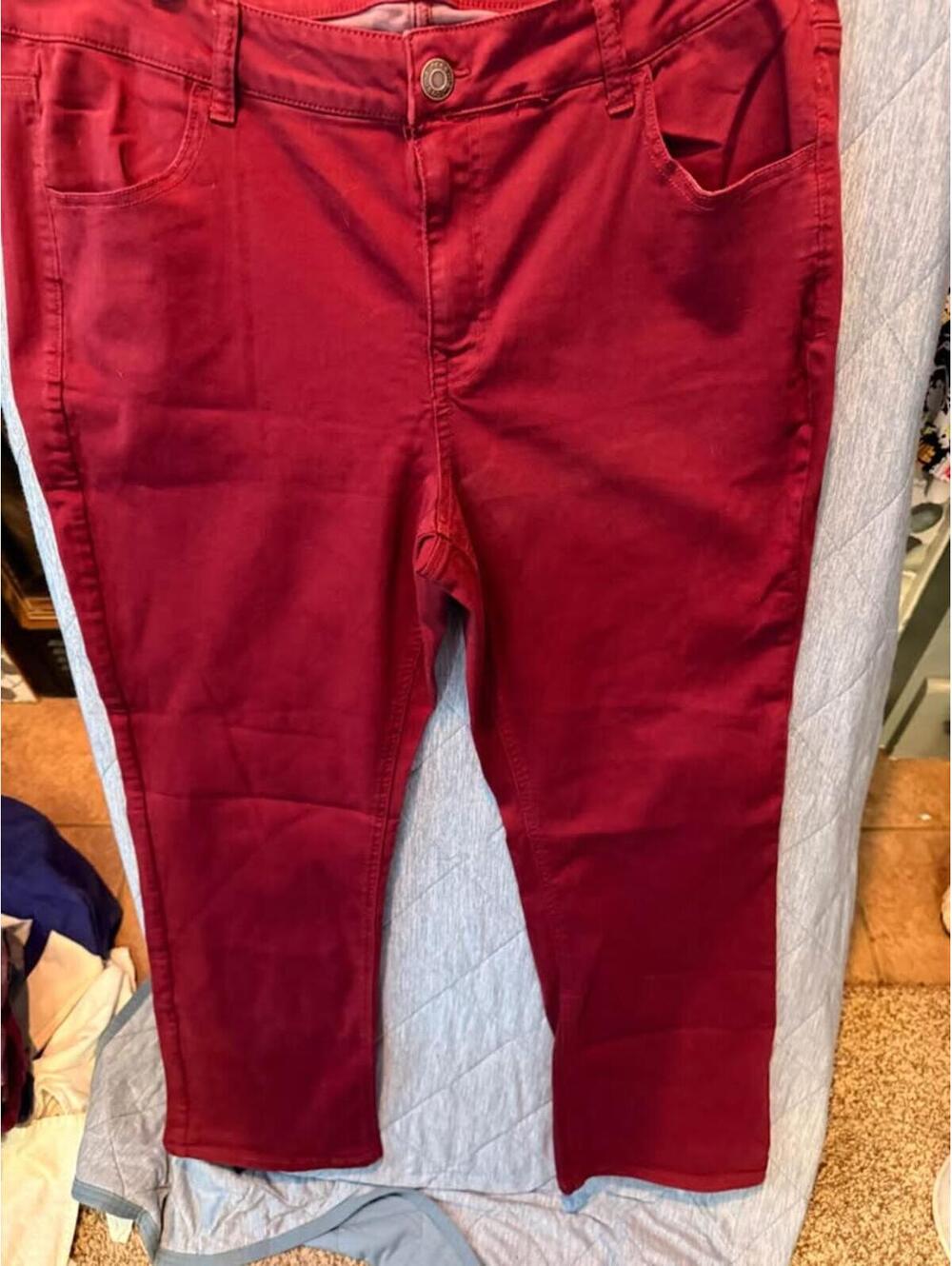 Maurice’s red/maroon jeans
